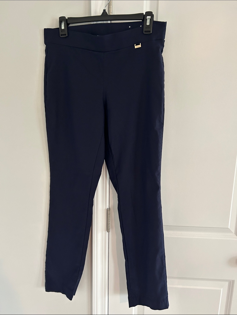 Anne Klein Navy Slim Stretch Pants